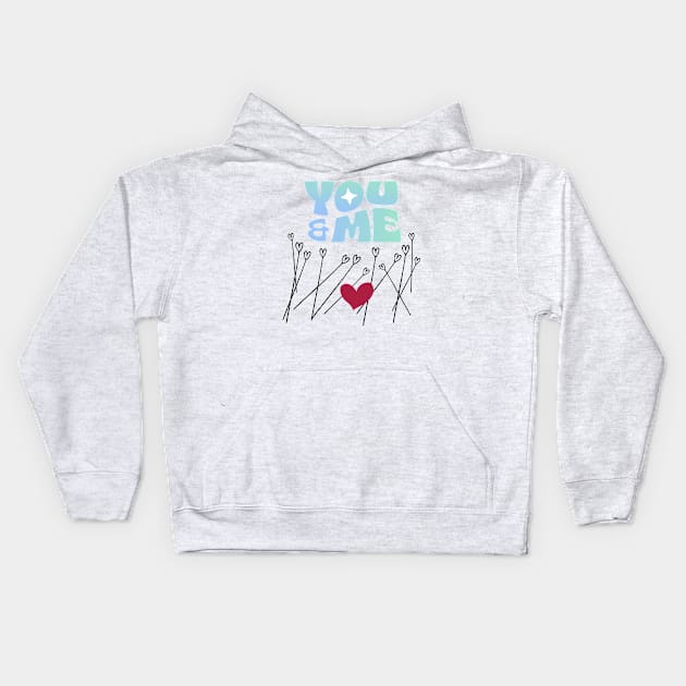 You and Me Kids Hoodie by Crazyjazz 